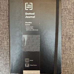 Black Dotted Journal with Flexible Cover